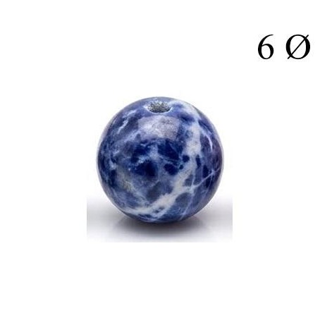 Bola de Sodalita 6mm para Hilo [0]