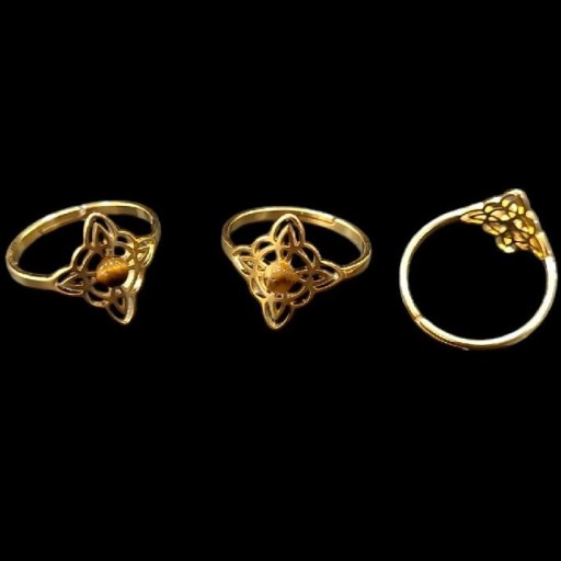 Anillo Ojo de Tigre Nudo de Bruja [1]