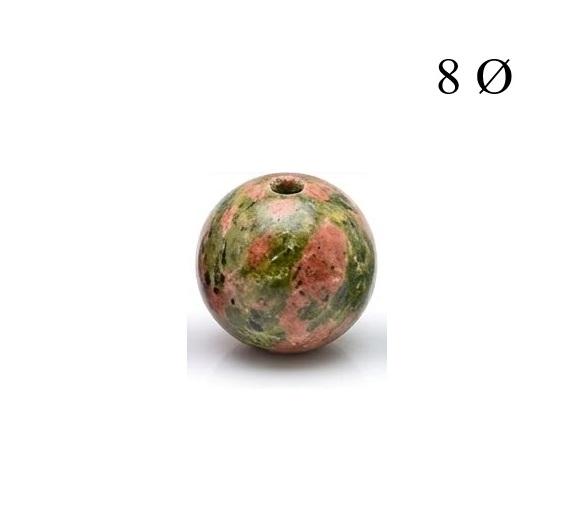 Bola de Unakita 8mm para Hilo