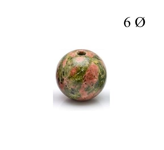 Bola de Unakita 6mm para Hilo
