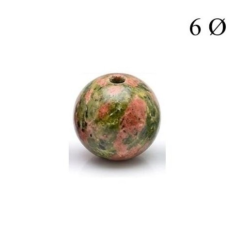 Bola de Unakita 6mm para Hilo