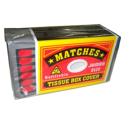 Matches tissue box cover