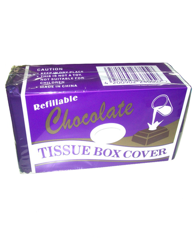 Chocolate tissue box cover