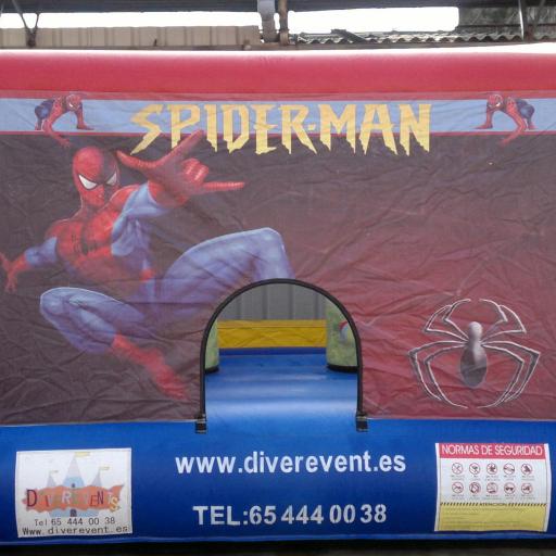 Spiderman 4x3 metros castillo hinchable