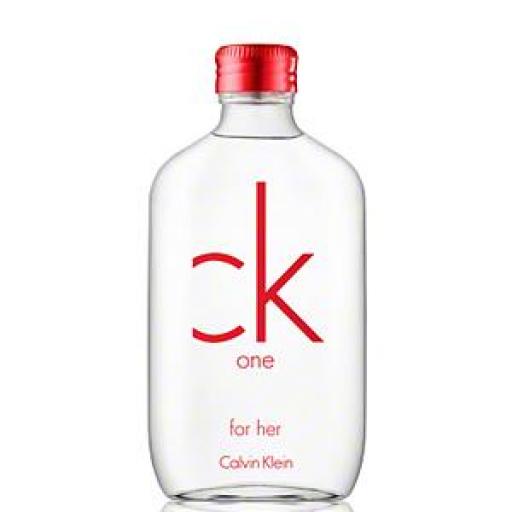CALVIN KLEIN CK ONE RED FOR HER EDT 100ML TESTER [0]