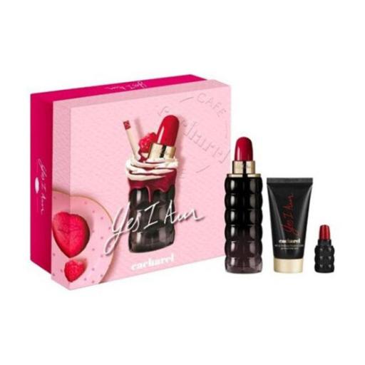 CACHAREL YES I AM PACK REGALO EDP 75ML + MINIATURA 5ML+ LOCION 50ML