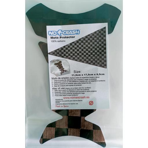 Protector Depósito Moto Carbono 12K | Tank Pad Carbon Fiber 12K | Universal | NO+CRASH [1]