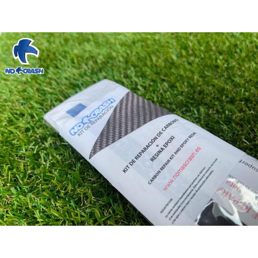 Kit de Reparación Carbono Profesional No+Crash – Pádel, Surf y Bicicletas | Resina + Fibra 3K [1]