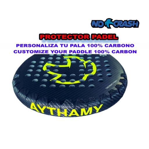 PADEL PROTECTOR PERSONALIZADO - carbono 3k, kevlar y fibras colores