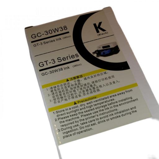 Brother GT-341 GT-361 GT-381 Tinta textil NEGRO en bolsa para impresora serie GT3 DTG   [1]