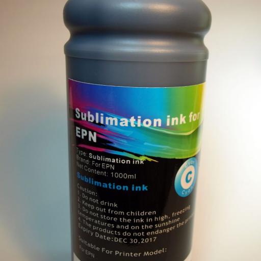 Tinta SUBLIMACION 1Lt. Cyan compatible  Epson