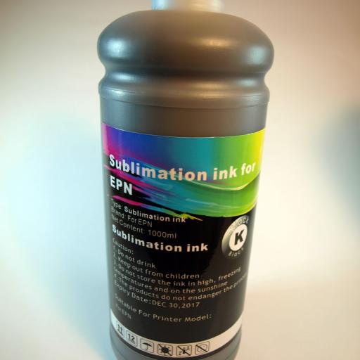 Tinta SUBLIMACION 1Lt. Negra compatible Epson