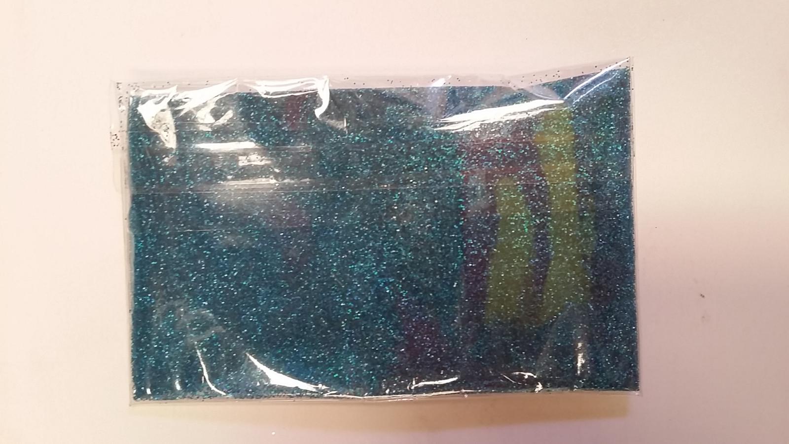 Purpurina Cristal Turquesa holografica