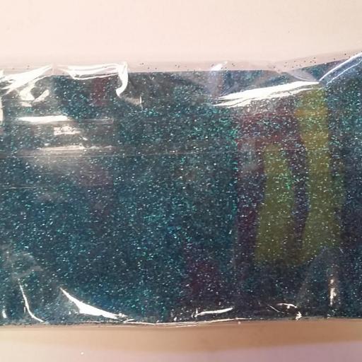 Purpurina Cristal Turquesa holografica [0]