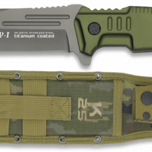  cuchillo K25 DROW-I verde. 12 cm 