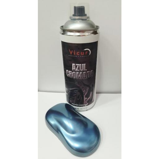 PINTURA EFECTO CROMO AZUL SPRAY 400 ML [0]