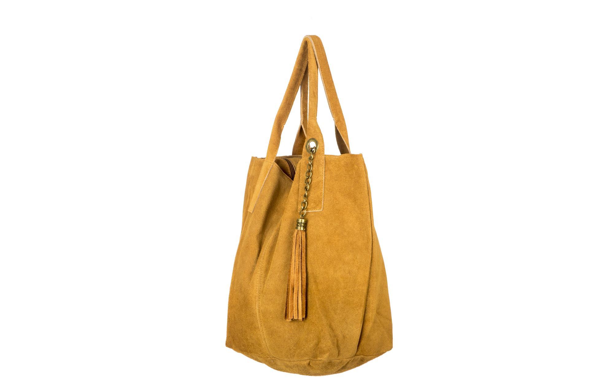 BOLSO SHOPPER ANTE CAMEL