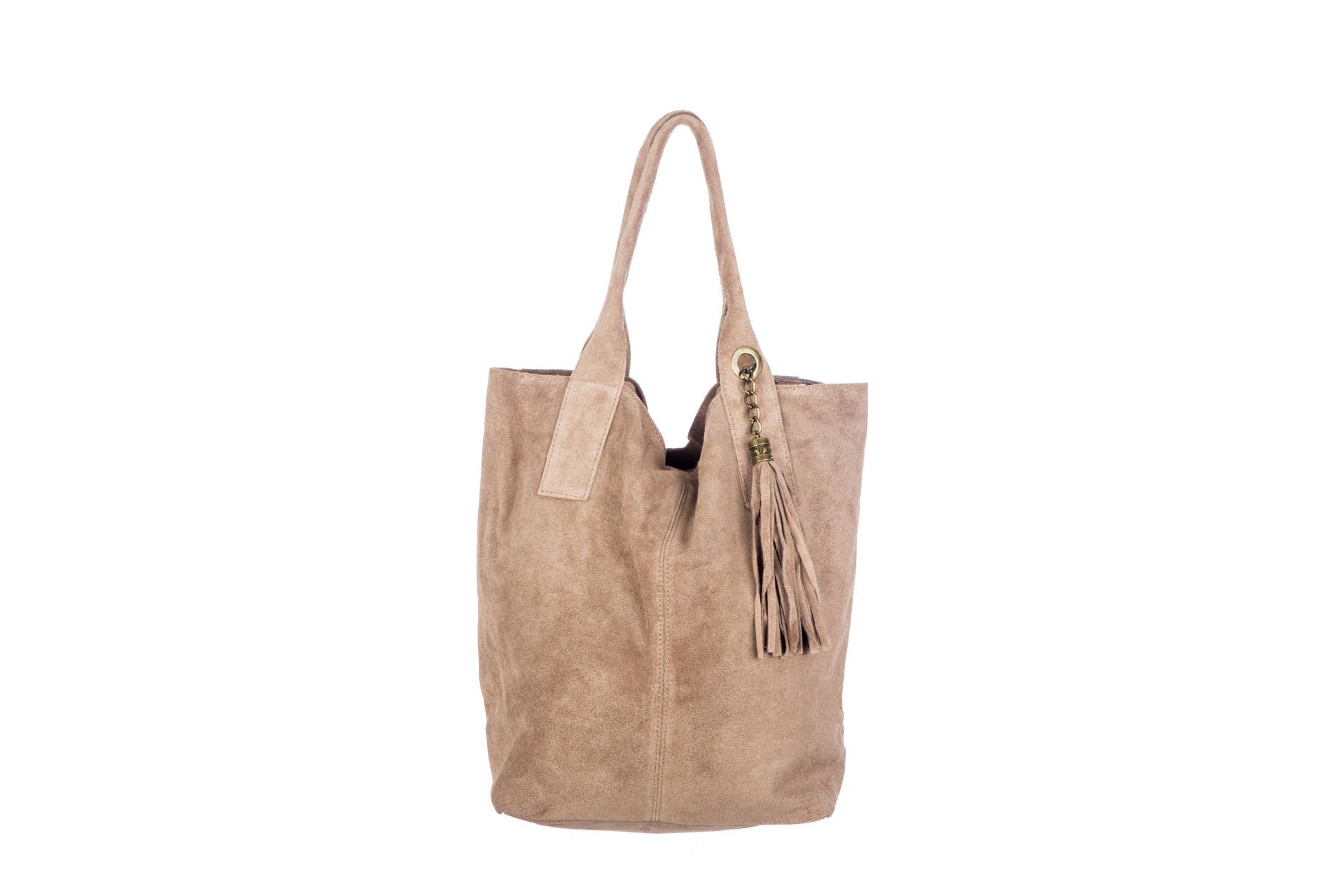 BOLSO SHOPPER ANTE TAUPE CLARO