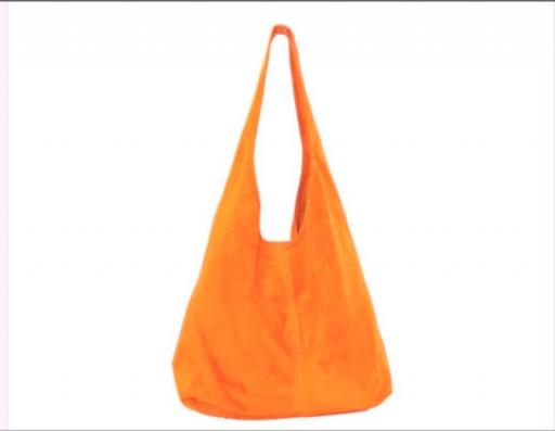 BOLSO SACO ANTE NARANJA