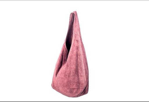 BOLSO SACO ANTE ROSA