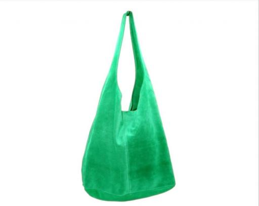 BOLSO SACO ANTE VERDE HOJA