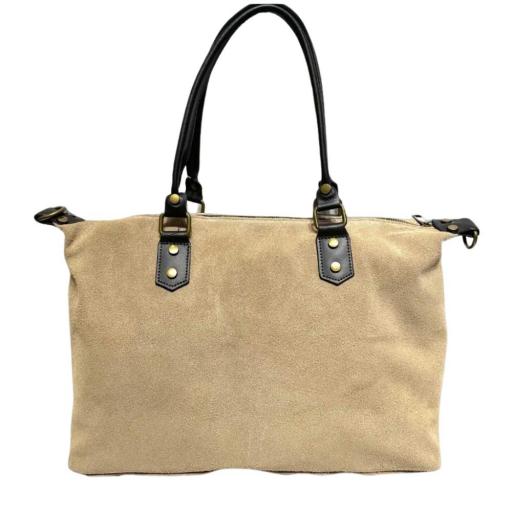 BOLSO DE ANTE SENDA BEIGE