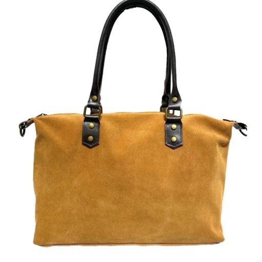 BOLSO DE ANTE SENDA CAMEL