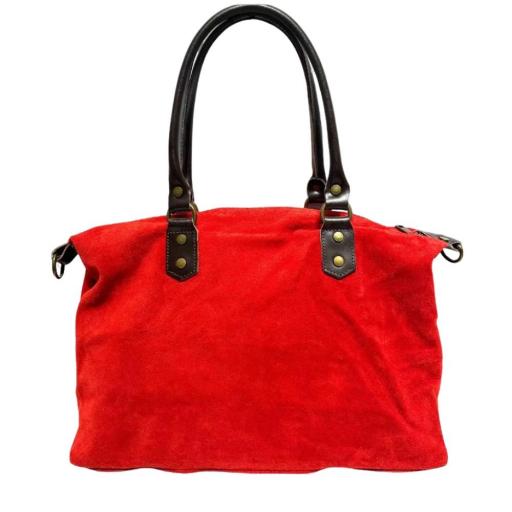 BOLSO DE ANTE SENDA ROJO