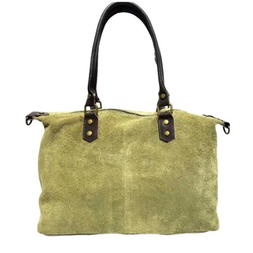 BOLSO DE ANTE SENDA VERDE MILITAR