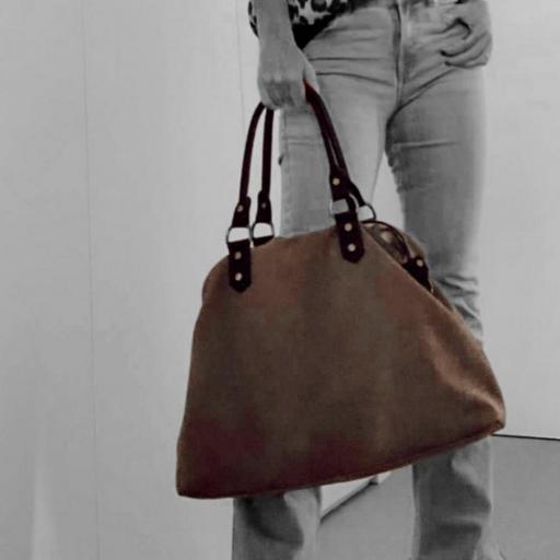 BOLSO DE ANTE SENDA BEIGE [1]