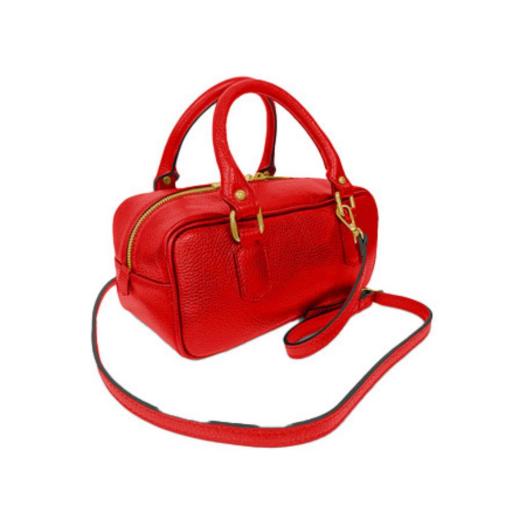 BOLSO PIEL GRABADA ETERNA ROJO [1]