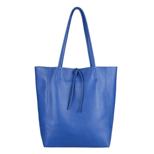 BOLSO SHOPPER PIEL AZULON