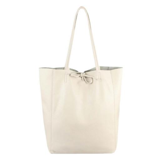 BOLSO SHOPPER PIEL BEIGE