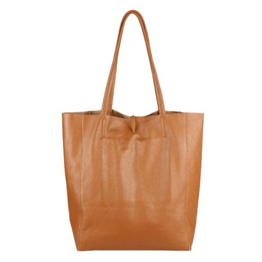 BOLSO SHOPPER PIEL CAMEL [1]