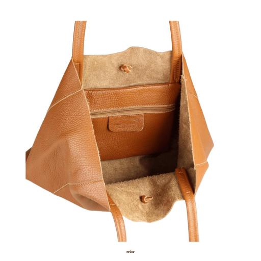 BOLSO SHOPPER PIEL CAMEL [3]