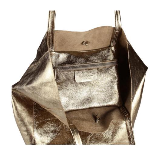 BOLSO SHOPPER PIEL CHAMPAGNE [2]