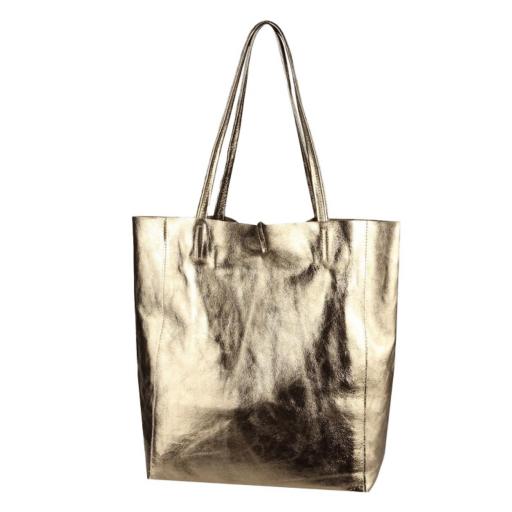 BOLSO SHOPPER PIEL CHAMPAGNE [1]