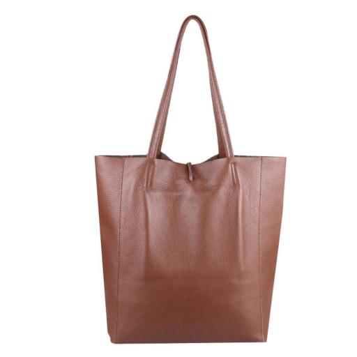BOLSO SHOPPER PIEL CHOCOLATE [1]