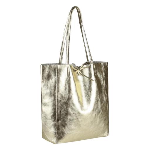 BOLSO SHOPPER PIEL DORADO [1]