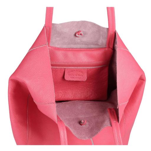 BOLSO SHOPPER PIEL FUCSIA [2]