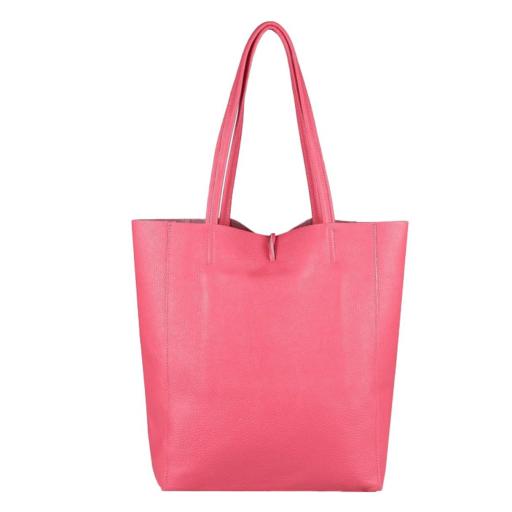 BOLSO SHOPPER PIEL FUCSIA [1]