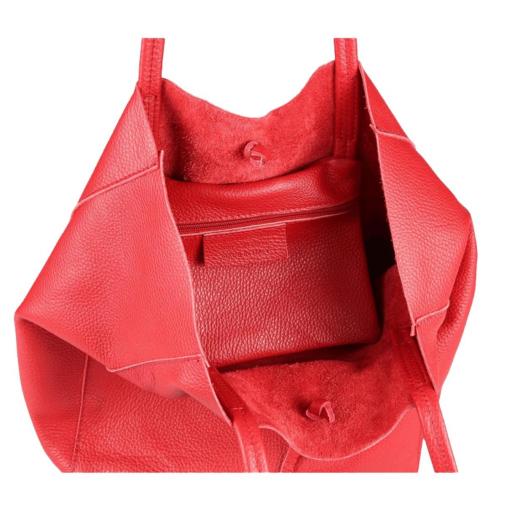 BOLSO SHOPPER PIEL ROJO [2]