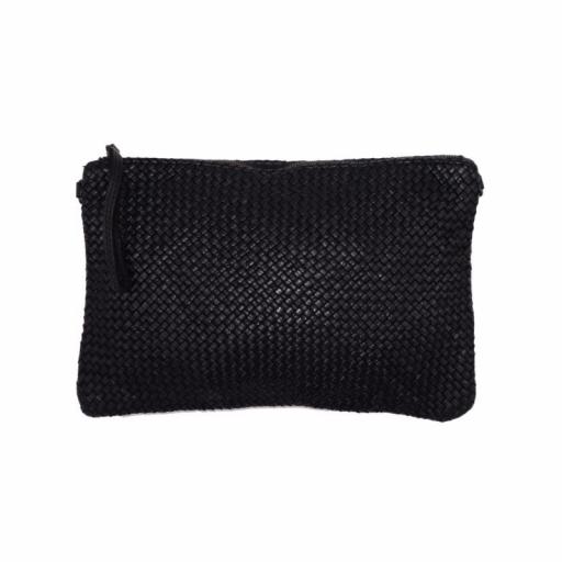 BOLSO PIEL TRENZA NEGRO BIG [0]