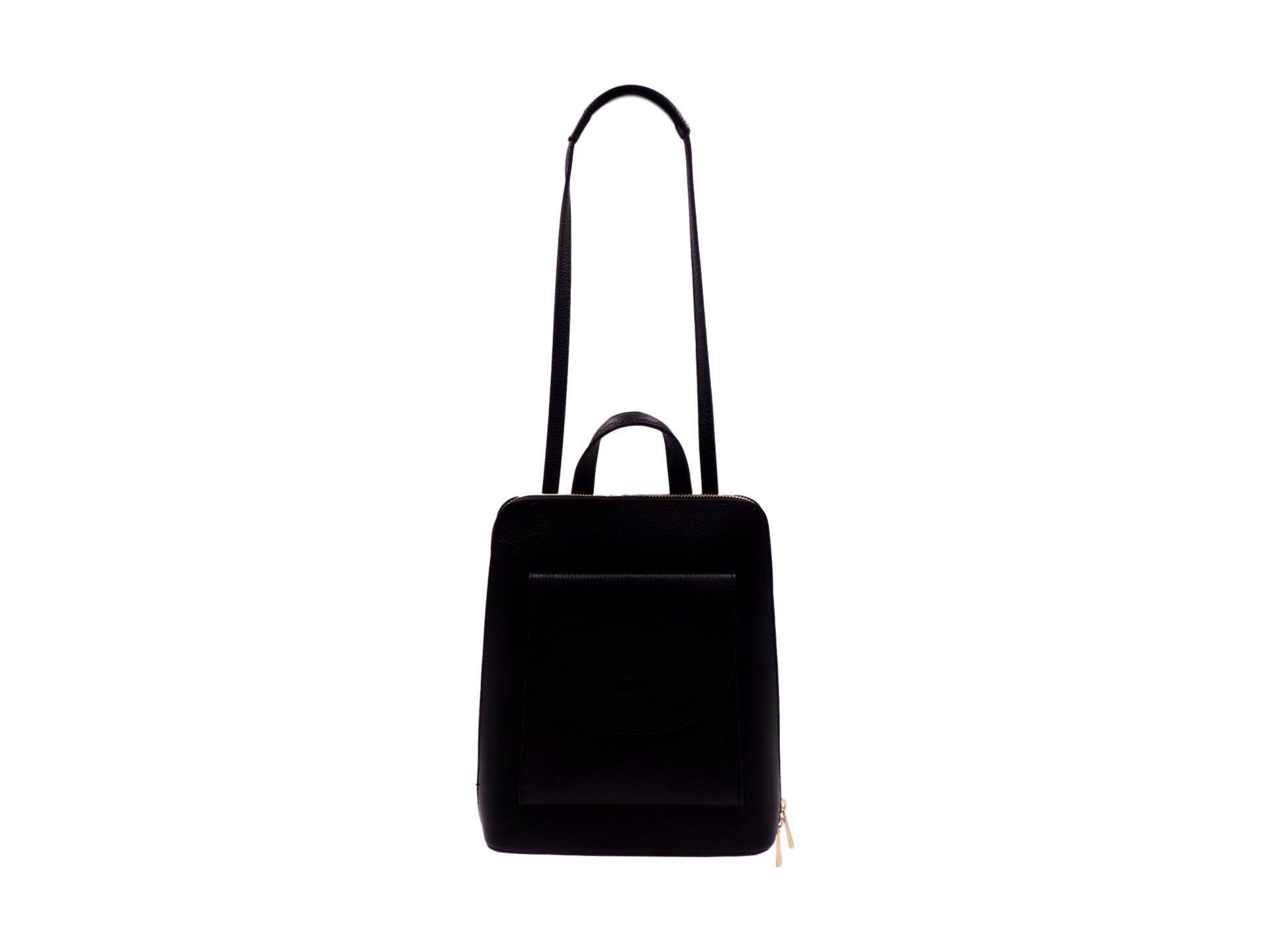 BOLSO MOCHILA PIEL PEQUEÑO NEGRO