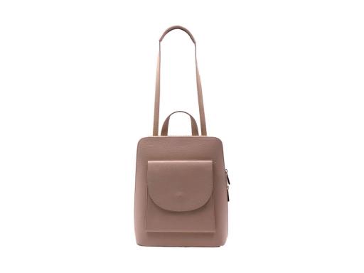 BOLSO MOCHILA PIEL PEQUEÑO ROSA NUDE