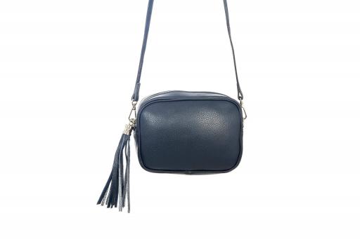 BOLSO PIEL BORLA AZUL MARINO