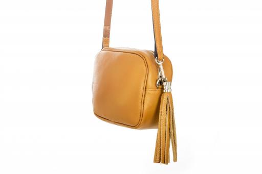 BOLSO PIEL BORLA CAMEL