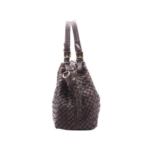 BOLSO PIEL SUAVE REJILLA GRANDE TAUPE [2]