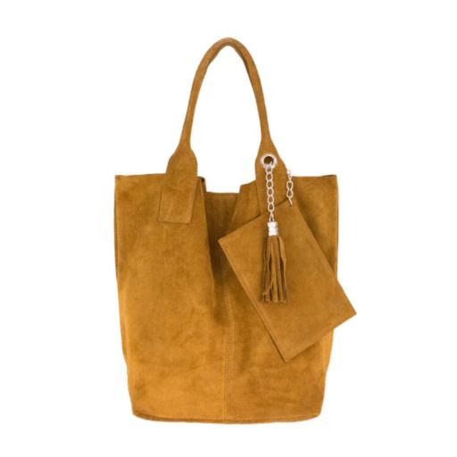 BOLSO SHOPPER ANTE CAMEL