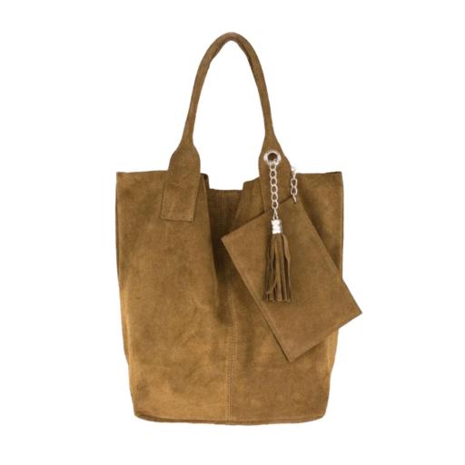 BOLSO SHOPPER ANTE TAUPE OSCURO